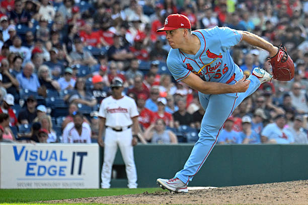 Ryan Helsley #56 of St. Louis Cardinals
